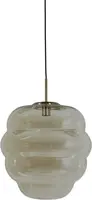Light & Living hanglamp glas misty amber 45x48cm transparant - afbeelding 1