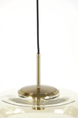 Light & Living hanglamp glas misty amber 45x48cm transparant - afbeelding 2
