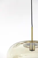 Light & Living hanglamp glas misty amber 45x48cm transparant - afbeelding 4