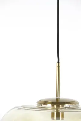 Light & Living hanglamp glas misty amber 45x48cm transparant - afbeelding 5