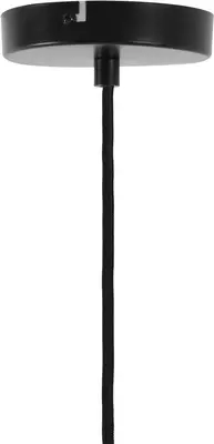Light & Living hanglamp glas rakel smoke brons 20x21.5cm zwart - afbeelding 2