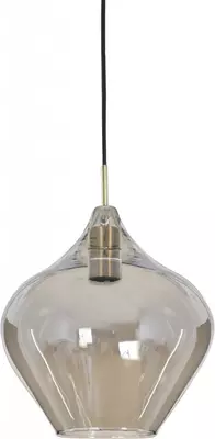 Light & Living hanglamp glas rakel smoke brons 27x29.5cm zwart - afbeelding 5