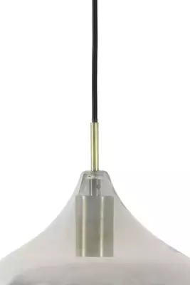 Light & Living hanglamp glas rakel smoke brons 27x29.5cm zwart - afbeelding 2