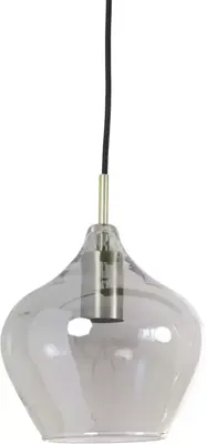 Light & Living hanglamp glas rakel smoke tien-lamps 124x35x60cm zwart, transparant - afbeelding 7