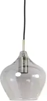 Light & Living hanglamp glas rakel smoke tien-lamps 124x35x60cm zwart, transparant - afbeelding 7