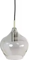 Light & Living hanglamp glas rakel smoke tien-lamps 124x35x60cm zwart, transparant - afbeelding 6