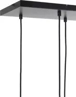 Light & Living hanglamp glas rakel smoke tien-lamps 124x35x60cm zwart, transparant - afbeelding 5