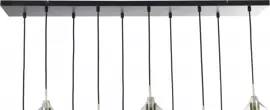 Light & Living hanglamp glas rakel smoke tien-lamps 124x35x60cm zwart, transparant - afbeelding 8
