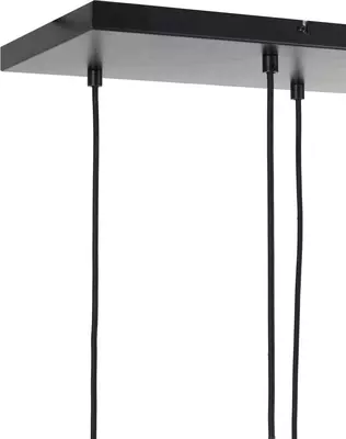 Light & Living hanglamp glas rakel tien-lichts smoke brons 124x35x60cm zwart - afbeelding 5
