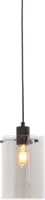 Light & Living hanglamp glas vancouver smoke 15x22cm transparant - afbeelding 1