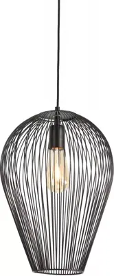 Light & Living hanglamp metaal abby 31x40cm zwart - afbeelding 6