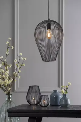 Light & Living hanglamp metaal abby 31x40cm zwart - afbeelding 3