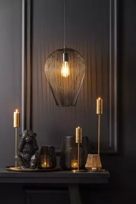 Light & Living hanglamp metaal abby 31x40cm zwart - afbeelding 4