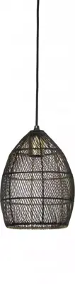 Light & Living hanglamp metaal meya 20x25cm zwart, goud - afbeelding 1