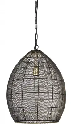 Light & Living hanglamp metaal meya 40x53cm zwart, goud - afbeelding 1