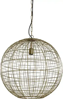 Light & Living hanglamp metaal mirana 55x55cm goud - afbeelding 1