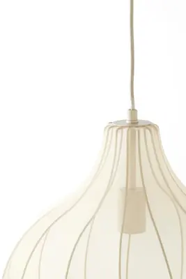 Light & Living hanglamp textiel elati 39x42cm zand - afbeelding 6