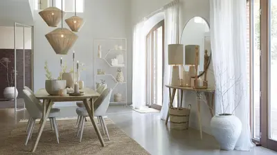 Light & Living hanglamp textiel felida 42x32cm crème - afbeelding 9