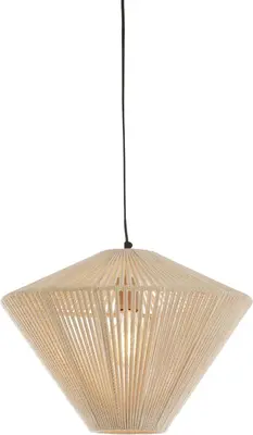 Light & Living hanglamp textiel felida 42x32cm crème - afbeelding 8