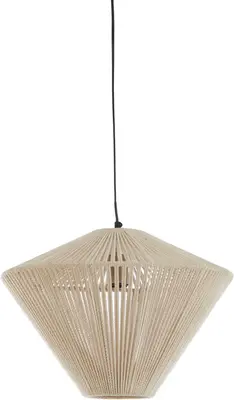 Light & Living hanglamp textiel felida 42x32cm crème - afbeelding 1