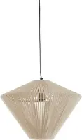 Light & Living hanglamp textiel felida 42x32cm crème - afbeelding 1