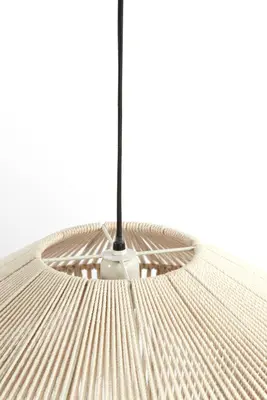Light & Living hanglamp textiel felida 53x37cm crème - afbeelding 2