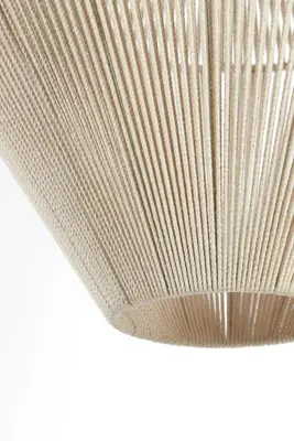 Light & Living hanglamp textiel felida 53x37cm crème - afbeelding 3
