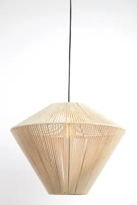 Light & Living hanglamp textiel felida 53x37cm crème - afbeelding 7