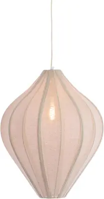 Light & Living hanglamp textiel pasto 47x55cm naturel - afbeelding 6