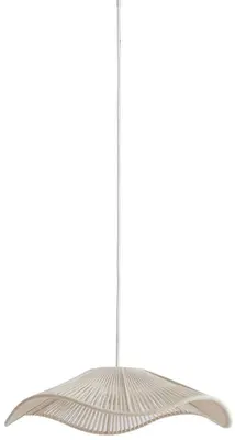 Light & Living hanglamp textiel rafa 50x12cm crème - afbeelding 1