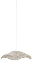 Light & Living hanglamp textiel rafa 50x12cm crème - afbeelding 1