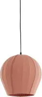 Light & Living hanglamp textiel zagori 35x33cm koraal - afbeelding 1