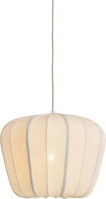 Light & Living hanglamp textiel zubedo 49.5x38cm crème - afbeelding 6