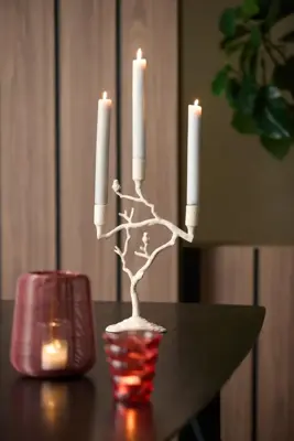 Light & Living kandelaar aluminium jardia 26x11x42cm crème - afbeelding 6