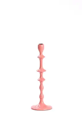 Light & Living kandelaar aluminium vicari 12x36cm roze - afbeelding 1