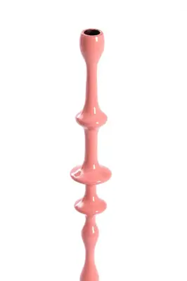 Light & Living kandelaar aluminium vicari 14x43cm roze - afbeelding 2