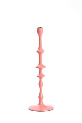 Light & Living kandelaar aluminium vicari 14x43cm roze - afbeelding 1