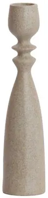 Light & Living kandelaar kunststof guam 6x26cm sand - afbeelding 1