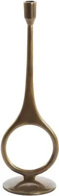 Light & Living kandelaar metaal antiga 13x46cm brons - afbeelding 1