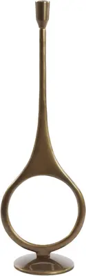 Light & Living kandelaar metaal antiga 13x55cm brons - afbeelding 1