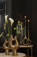 Light & Living kandelaar metaal antiga 13x55cm brons - afbeelding 5