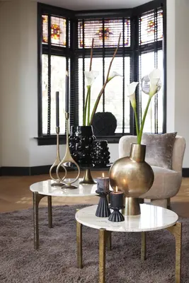 Light & Living kandelaar metaal antiga 13x55cm brons - afbeelding 6