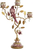 Light & Living kandelaar metaal loros 22.5x9x31.5cm bordeaux - afbeelding 1