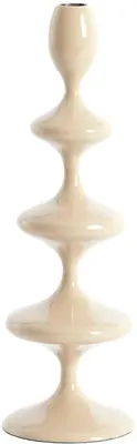Light & Living kandelaar metaal vireen 10.5x34.5cm zand - afbeelding 1