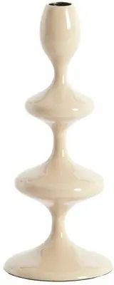 Light & Living kandelaar metaal vireen 10x27cm zand - afbeelding 1