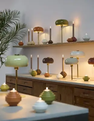 Light & Living kandelaar metaal wanhati 11x7.5cm licht grijs - afbeelding 3