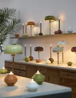 Light & Living kandelaar metaal wanhati 11x7.5cm licht grijs - afbeelding 3