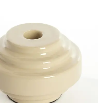 Light & Living kandelaar metaal wanhati 11x7.5cm licht grijs - afbeelding 2