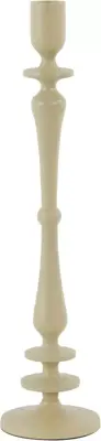 Light & Living kandelaar metaal yahvi 10x45cm zand - afbeelding 1