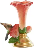 Light & Living kandelaar polyresin bird 14.5x10x20cm koraal - afbeelding 2